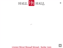 Tablet Screenshot of hallandhallfamilylaw.com